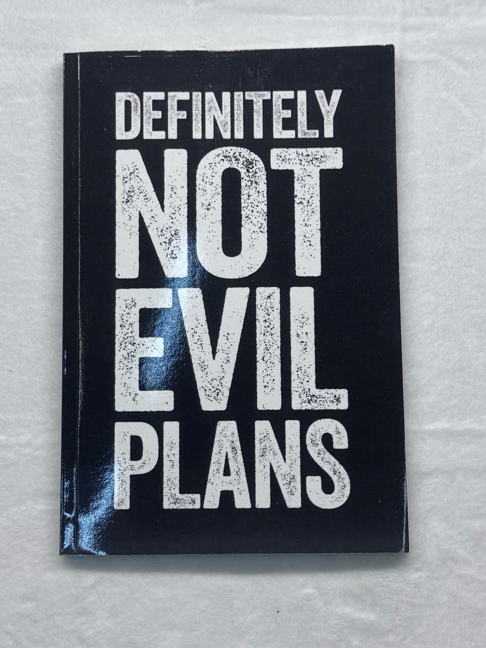 Definitely Not Evil Plans Black Notebook - Picture 2 of 6